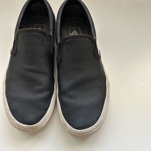 Black Slip-On Men's Shoes